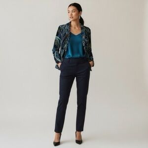 Chico’s Velour Paisley Blazer M/L